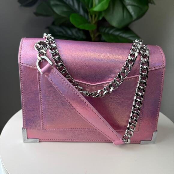 💎✨Authentic Kooples Emily Iridescent Leather Chain Bag - Picture 2 of 6